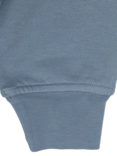 Stone Island Front And Back Print Sweatshirt In Blue