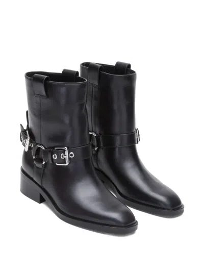 3.1 Phillip Lim Alexa Leather Moto Boots In Black