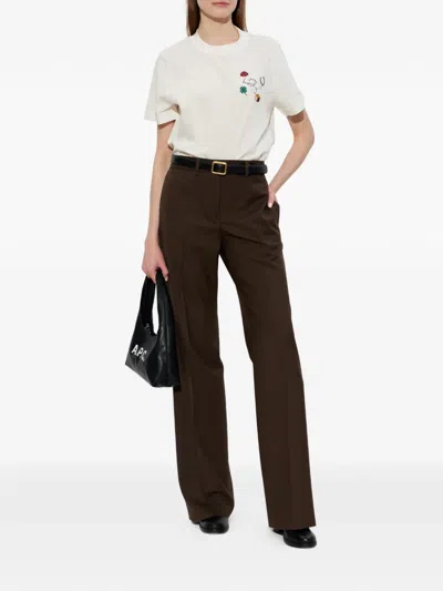 Paul Smith Belt Loop Track Pants In Brown