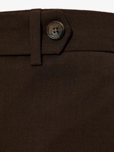 Paul Smith Belt Loop Track Pants In Brown