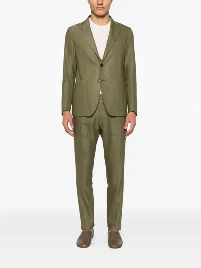 Tagliatore Pinstriped Suit In Multi