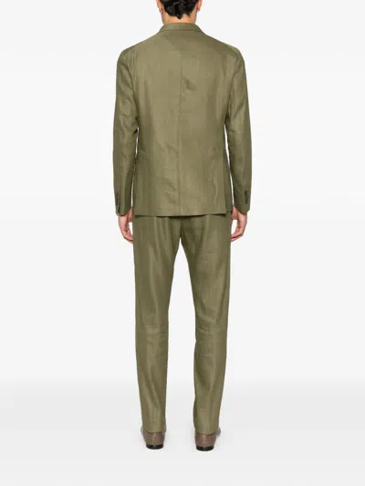 Tagliatore Pinstriped Suit In Multi