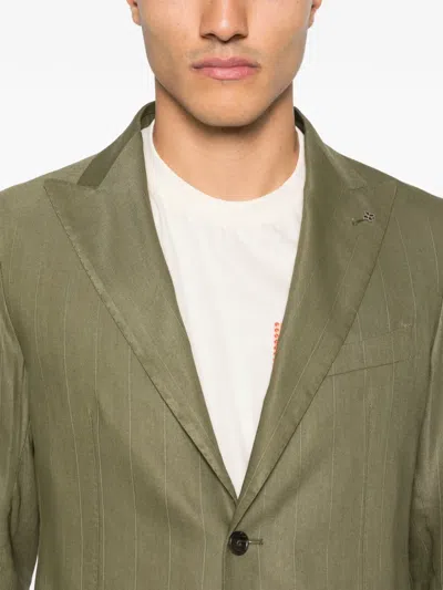Tagliatore Pinstriped Suit In Multi