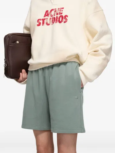 Acne Studios Logo-patch Shorts In Multi