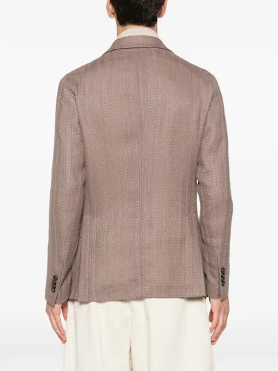 Tagliatore Double-breasted Patch-pocket Blazer In Multi