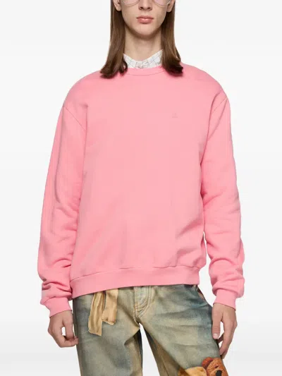 Acne Studios Logo Sweatshirt In Pink