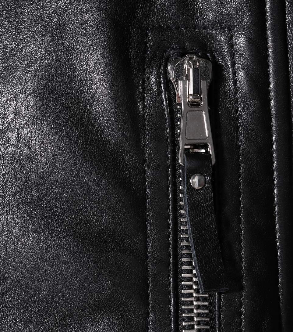 Balenciaga Leather Biker Jacket In Eoir | ModeSens