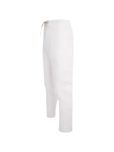 Tombolini Drawstring Trousers In White