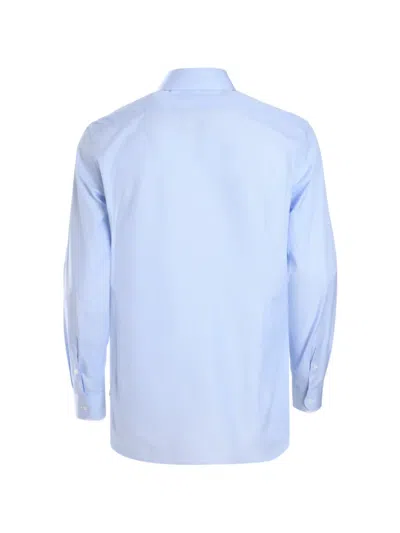 Corneliani Long-sleeve Buttoned Shirt In Blue