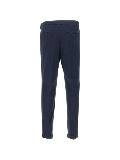 Devore Pleated-details Trousers In Blue