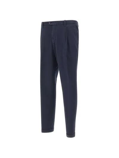 Devore Pleated-details Trousers In Blue