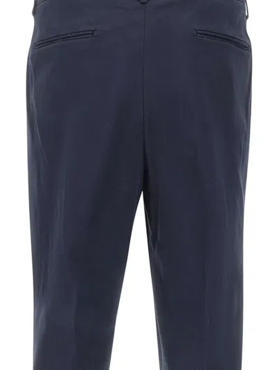 Devore Pleated-details Trousers In Blue