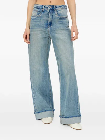 Gestuz Cuffed Denim Jeans In Blue