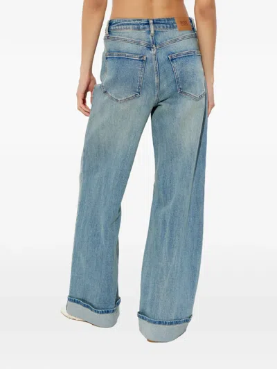 Gestuz Cuffed Denim Jeans In Blue