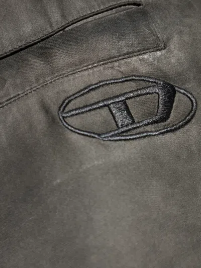 Diesel Elasticated Trousers In Gray