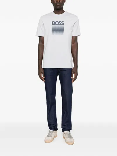 Hugo Boss Logo-graphic T-shirt In White