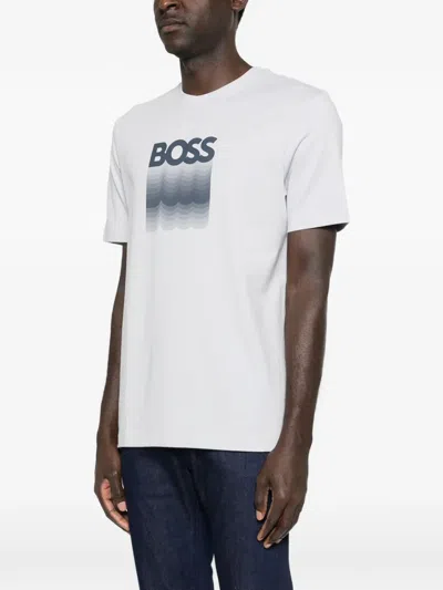 Hugo Boss Logo-graphic T-shirt In White