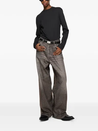 Acne Studios Long-sleeve Top In Black