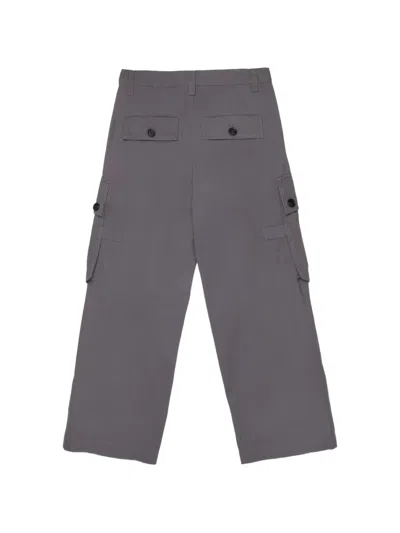 N°21 Button Cargo Trousers In Gray