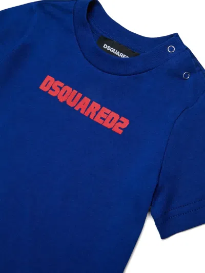 Dsquared2 Logo-print T-shirt In Blue