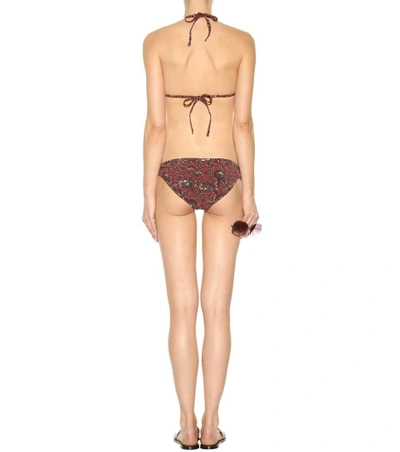 Shop Isabel Marant Étoile Shayla Printed Bikini In Red