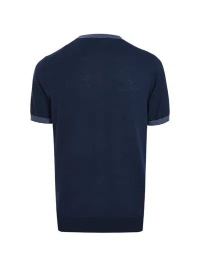 Corneliani Round-neck T-shirt In Blue