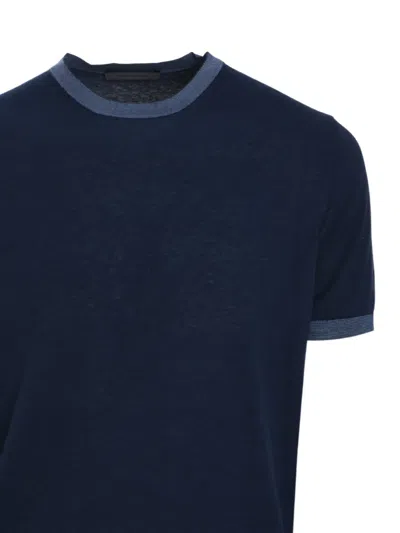 Corneliani Round-neck T-shirt In Blue