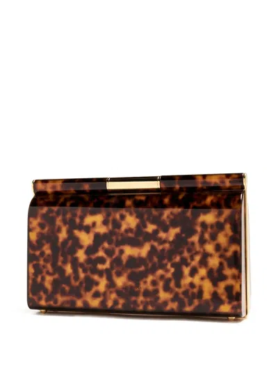 Dolce & Gabbana Medium Marlene Chain-strap Clutch In Brown