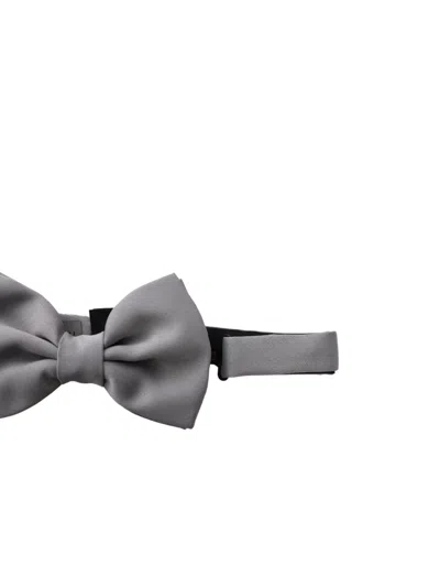 Corneliani Grey Bow Tie In Gray