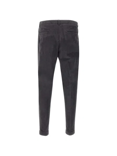 Devore Corduroy Trousers In Gray