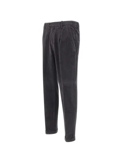 Devore Corduroy Trousers In Gray