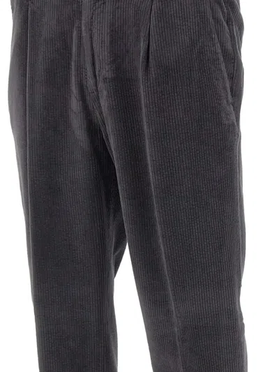Devore Corduroy Trousers In Gray