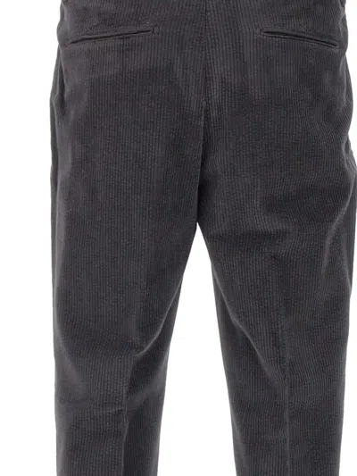 Devore Corduroy Trousers In Gray
