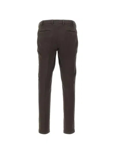 Devore Concealed-closure Trousers In Brown