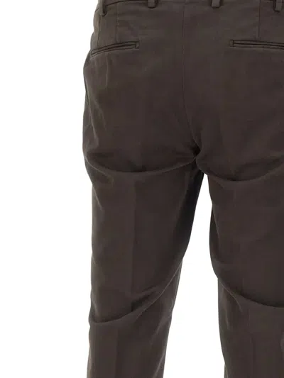 Devore Concealed-closure Trousers In Brown