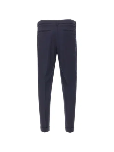 Devore Buttoned Trousers In Blue