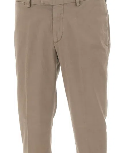 Devore Beige Trousers In Brown