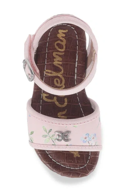 Sam Edelman Kids' Kara Ankle Strap Sandal In Multi