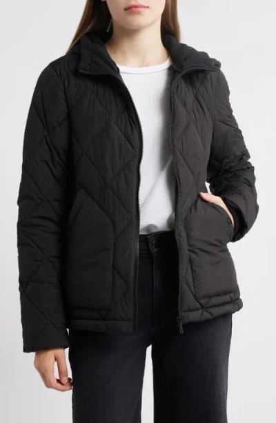 Bernardo Quilted Packable Puffer Jacket In Black