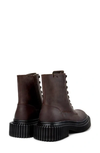 Camper Pix Berlin Combat Boot In Brown