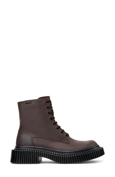 Camper Pix Berlin Combat Boot In Brown
