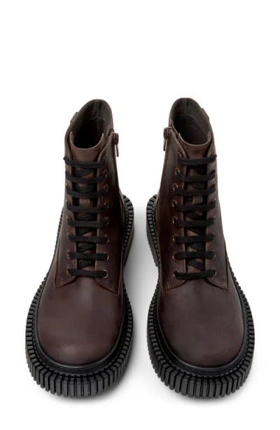 Camper Pix Berlin Combat Boot In Brown