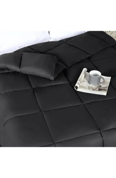 Superior Reversible Down Alternative Comforter In Black
