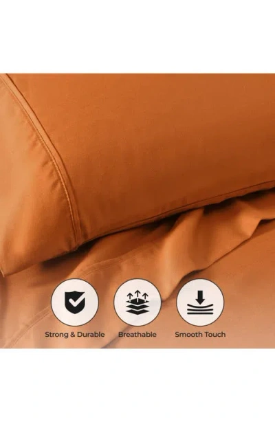 Superior Solid 800 Thread Count Sateen Sheet Set In Brown