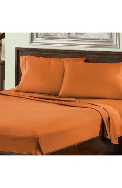 Superior Solid 800 Thread Count Sateen Sheet Set In Brown