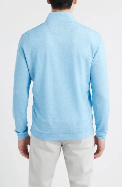 Johnnie-o Pircio Performance Quarter Zip Pullover In Blue