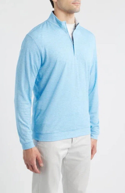 Johnnie-o Pircio Performance Quarter Zip Pullover In Blue