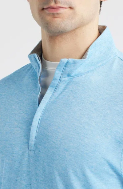 Johnnie-o Pircio Performance Quarter Zip Pullover In Blue