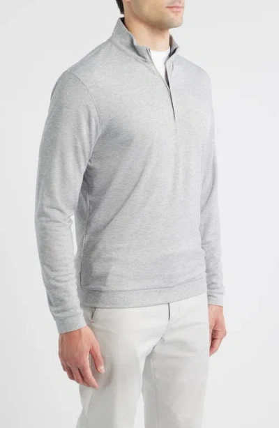 Johnnie-o Pircio Performance Quarter Zip Pullover In Gray