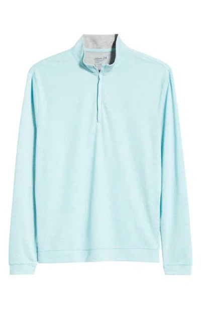 Johnnie-o Pircio Performance Quarter Zip Pullover In Blue